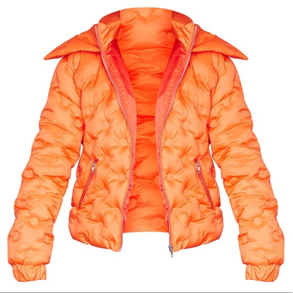 BNWT - Orange Puffer Jacket - Picture 1 of 3
